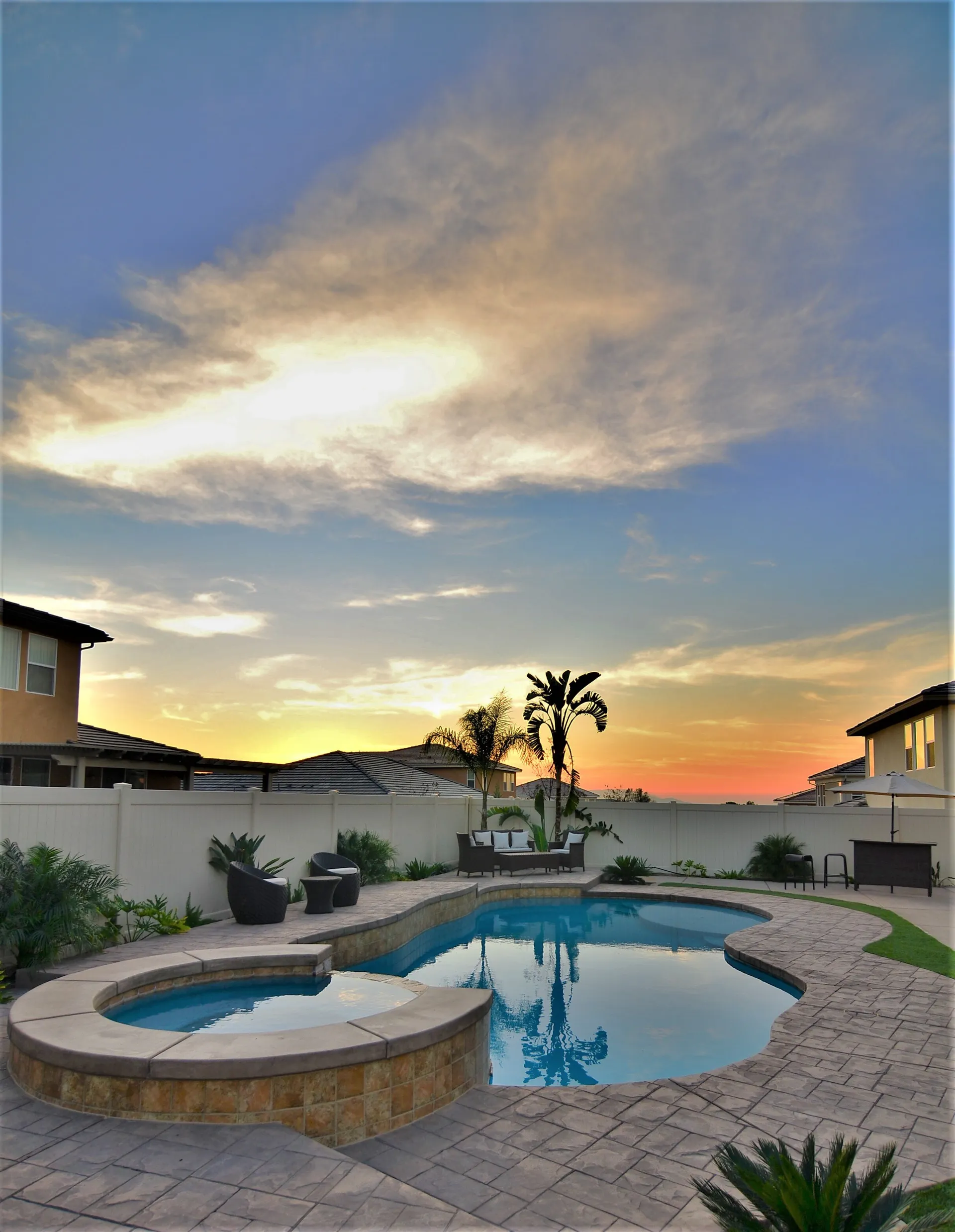 Cathedral City Pool Background