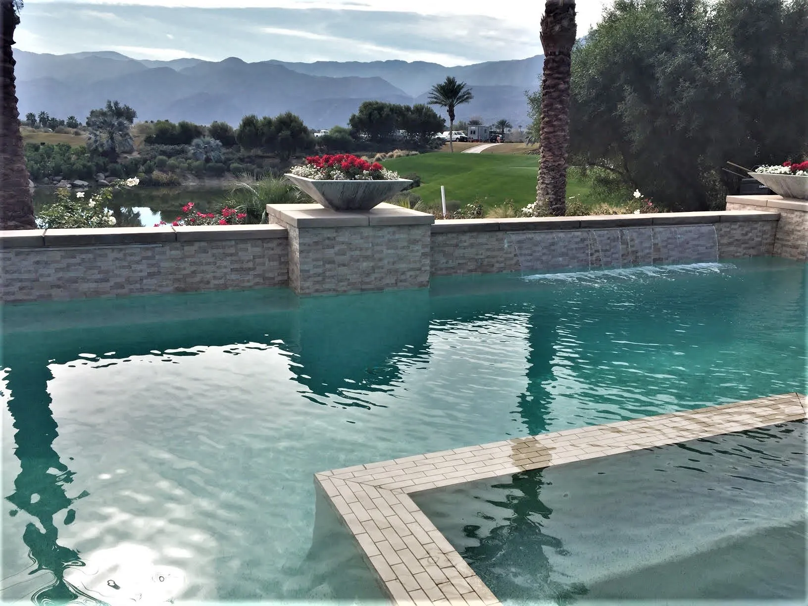 Palm Springs Pool Background